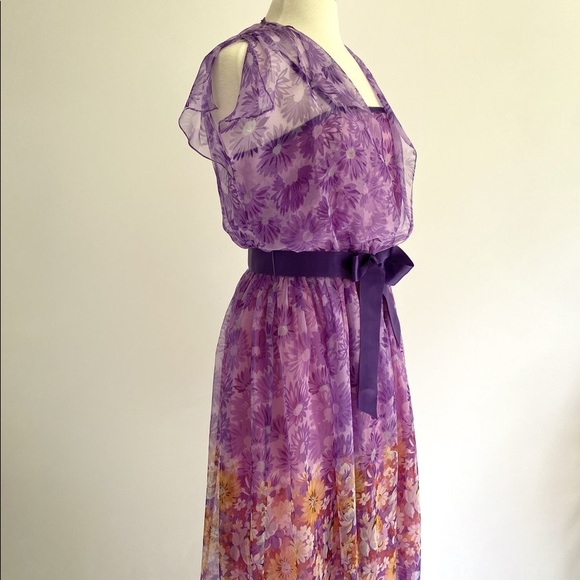 Vtg Enchanted Aster Dress S - Picture 6 of 7